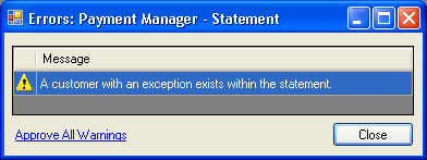 ExceptionNotInErrorWorksheet