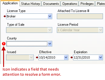 Icon - need to resolve form error