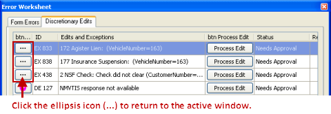 Exception ellipsis